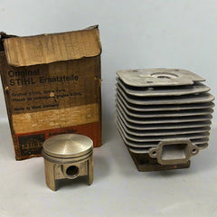 Stihl 045 AV Chainsaw 50mm OEM Piston and Cylinder Kit new OEM 1115 020 1200 (upstairs)