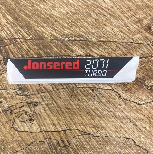 Jonsered 2071 Turbo Chainsaw ID Tag Decal 503705701 (H10)