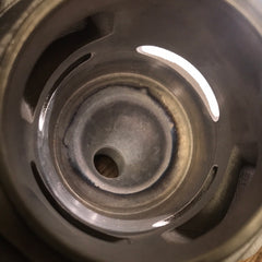 Jonsered 670 chainsaw cylinder (with boot type intake) new Mahle (upstairs)