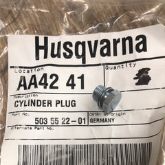 Husqvarna Chainsaw Cylinder Compression Release Valve Plug 503 55 22-01 NEW (N005)