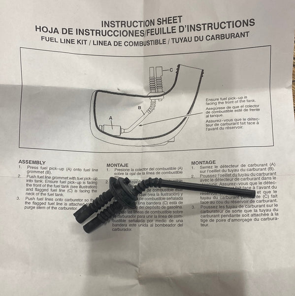 Husqvarna 124c string trimmer Fuel Line Kit NEW 545 08 1897 (H0011)