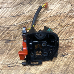 Jonsered CS 2238 chainsaw air filter housing with switch lever, contact and wires