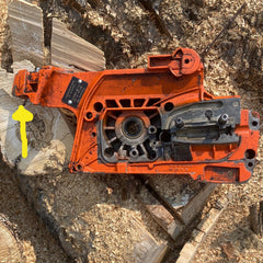 husqvarna 359, 357 xp clutch side crankcase half #3