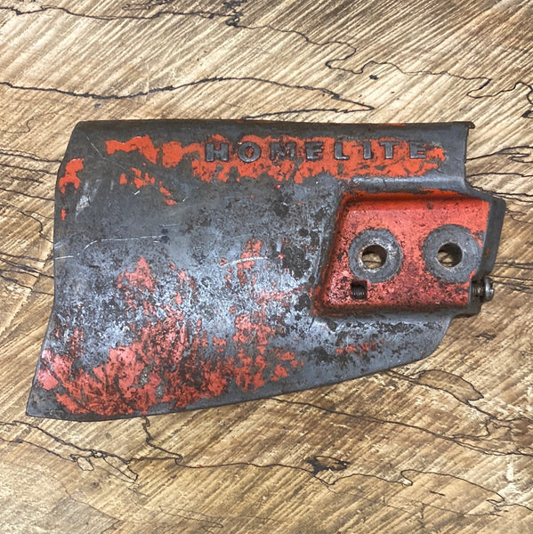 homelite 150 chainsaw clutch cover with chain tensioner RED 2