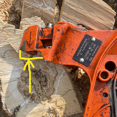 husqvarna 359, 357 xp clutch side crankcase half #3