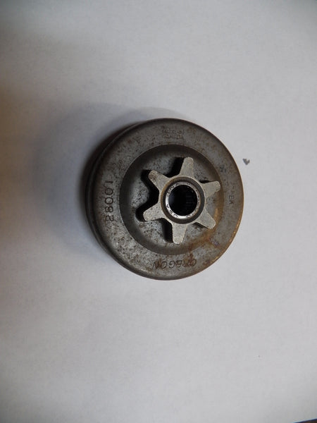 3/8"-6T Clutch Drum With Bearing For McCulloch & Partner Chainsaws - Fits Mac 738, 740, 842 Etc.-649279
