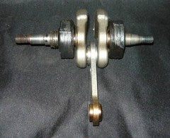 husqvarna 141, 136 chainsaw crankshaft with connecting rod and bearings #1