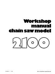 Husqvarna 2100 Chainsaw downloadable pdf Service and Repair Manual