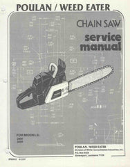 Poulan 2800 - 3300 Chainsaw Workshop downloadable pdf Service and Repair Manual