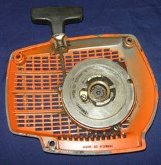 husqvarna 285 cd chainsaw starter recoil cover and pulley assembly