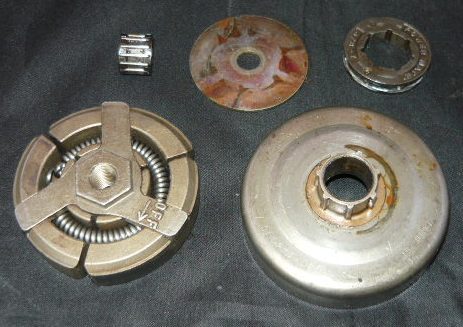 thumbnail interactive-video image 1 of Poulan Chainsaw Clutch Drum & Sprocket – Fits PP335, PP285, PP305, 2700, 2800 Models (Brand New OEM Style) 1 of 2