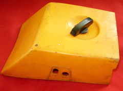 mcculloch pro mac 610, 650, 605 chainsaw yellow / orange air filter cover #3