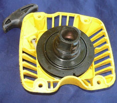 mcculloch maccat 35cc smooth pull chainsaw starter recoil cover and pulley asembly #2