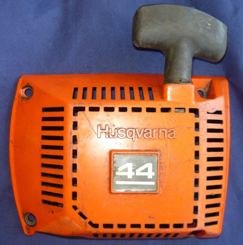 husqvarna 44 chainsaw starter recoil cover and pulley assembly
