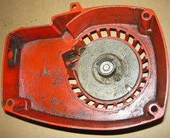 Homelite Super XL Chainsaw Starter Recoil cover and pulley assembly (red, premium)