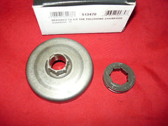 husqvarna 455 chainsaw oregon power mate clutch sprocket pn 513470 new (spkt bin 4)