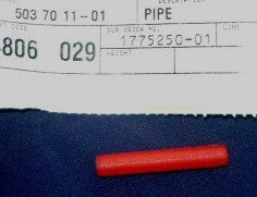 husqvarna 395, 372, 362 chainsaw spacer pipe pn 503 70 11-01 new bin h-51