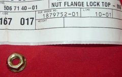 husqvarna st 723, 926, 1030 snow blower lock top flange nut pn 506 71 40-01 new box h-12