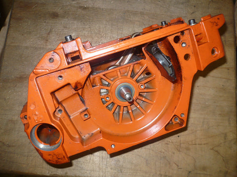 husqvarna 357xp chainsaw complete crankcase with crankshaft and rod assembly