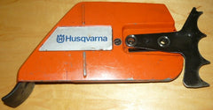 husqvarna 570, 575xp chainsaw clutch cover with tensioner and spike