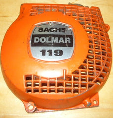 dolmar 117 - 120 Super chainsaw starter recoil cover and pulley assembly