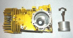 mcculloch super 250 chainsaw piston and cylinder assembly