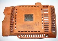 husqvarna 266, 61 chainsaw starter/recoil cover and pulley #1