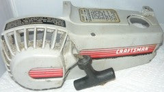 Craftsman 2.0 model # 358.355120 Chainsaw starter recoil cover and pulley assembly