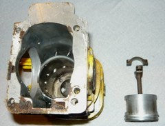 mcculloch super 250 chainsaw piston and cylinder assembly