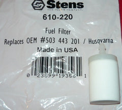 husqvarna fuel filter replaces part # 503 44 32-01 new