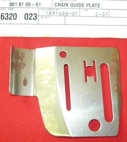husqvarna 154, 254, 261, 262 chainsaw chain guide plate pn 501 87 05-01 new (box H-48)