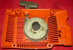 husqvarna 61 chainsaw starter recoil cover and pulley assembly #7