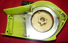 poulan super 25 deluxe chainsaw starter recoil cover and pulley assembly