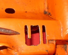 stihl 031 av chainsaw rear trigger handle top cover shroud #3 with mount