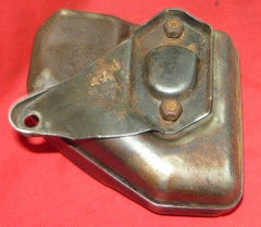 jonsered 490, 590 chainsaw complete muffler assembly with bolts, bracket, (for NON heated handles)