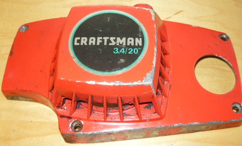 craftsman 3.4 chainsaw starter recoil cover and pulley assembly