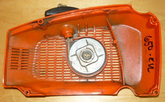 echo cs-650evl chainsaw starter recoil cover and pulley assembly