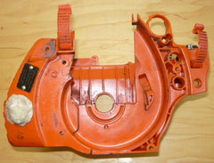 husqvarna 445, 450, 445e, 450e chainsaw crankcase tank chassis housing with bar studs