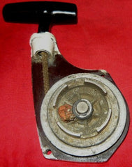 stihl 031 chainsaw starter recoil cover and pulley assembly (early model, 2 bolt style)