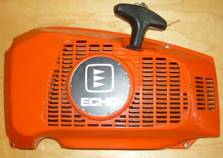 echo cs-650evl chainsaw starter recoil cover and pulley assembly