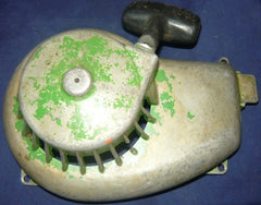 john deere 18 chainsaw starter housing cover and pulley assembly (rem. Sl bin)