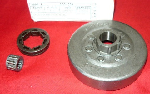 Stihl 044 - MS460 Chainsaw center drive clutch sprocket drum with bearing and rim 1128 007 1000 NEW (sprkt bin 5)
