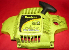 poulan p3416 chainsaw starter recoil cover and pulley assembly