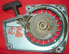 Homelite XL-800 XL-700 Blue starter recoil cover and pulley assembly