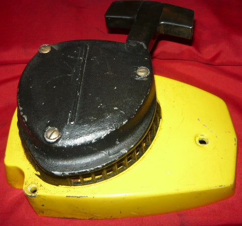 mcculloch pro mac 555 chainsaw starter recoil cover and pulley assembly