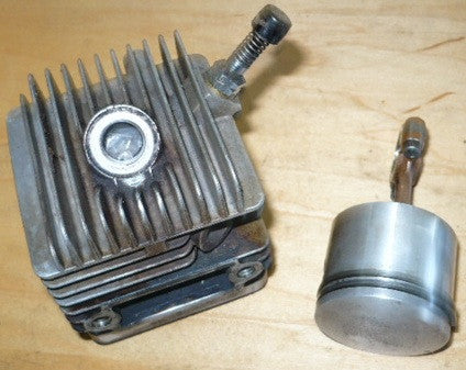 roper built craftsman 3.7 chainsaw piston, cylinder and connecting rod kit (early model / old style)