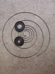 olympic 251 chainsaw rewind spring container and shield