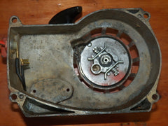 Montgomery Ward chainsaw starter housing cover and pulley assembly 2.8cid