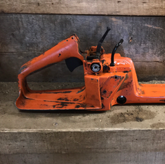 Husqvarna 162 chainsaw fuel tank rear trigger handle #2