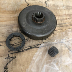 Husqvarna 371, 362 and Jonsered CS2165, 2071, 2063 Chainsaw 3/8"x7T Rim Sprocket Clutch Assembly NEW 503 93 24-71 (H-0013)